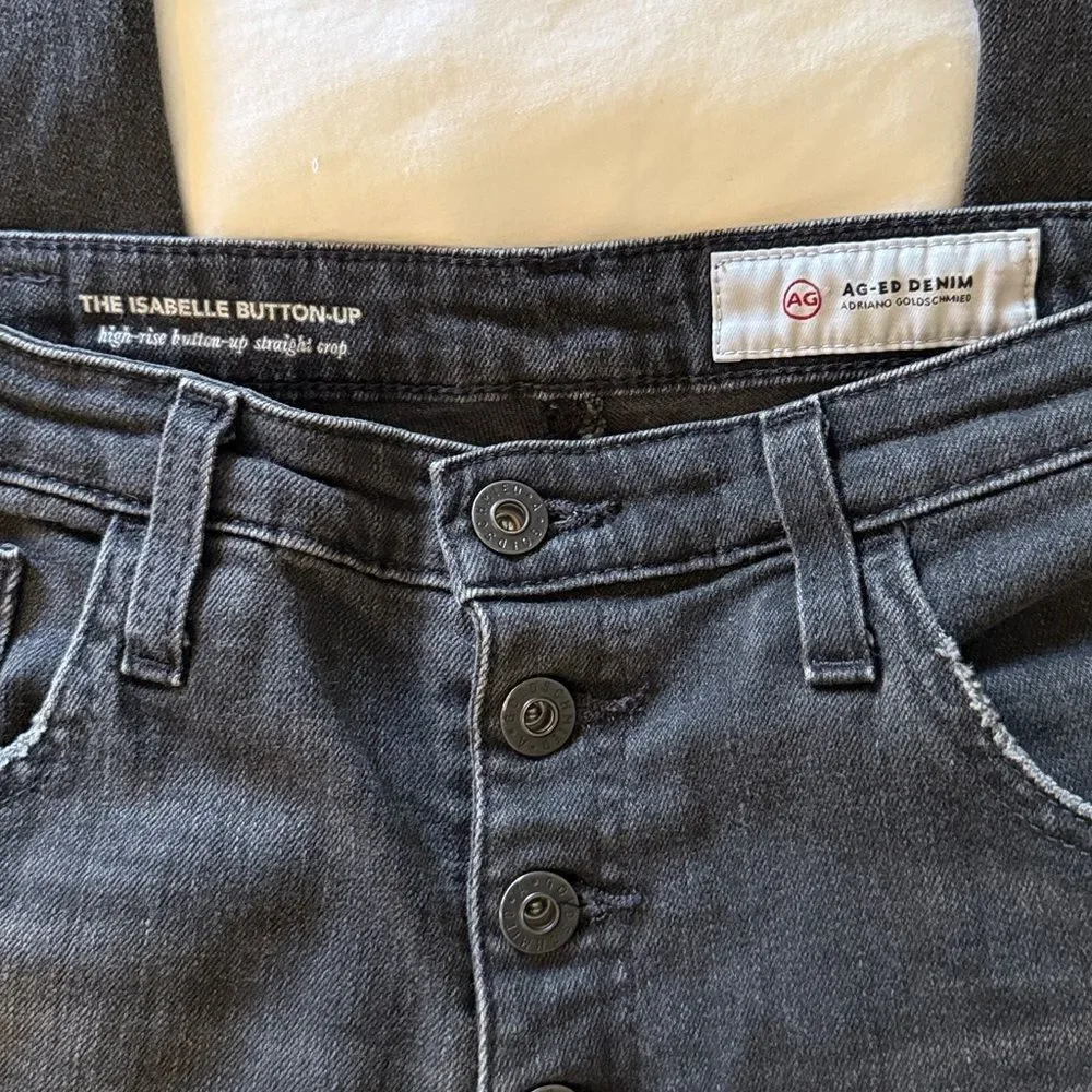 AG The Isabelle High Rise Straight Crop Jeans - Picture 4 of 8